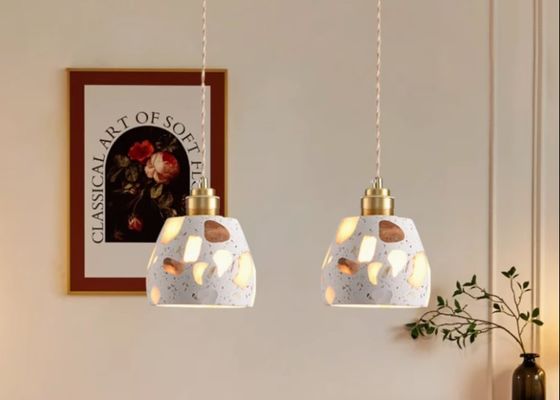 Simple morroco lighting marble bulb pendant lamp for home decoration