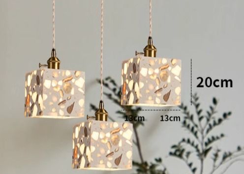 Simple morroco lighting marble bulb pendant lamp for home decoration