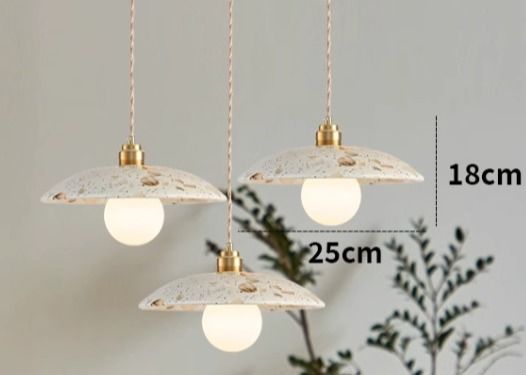Simple morroco lighting marble bulb pendant lamp for home decoration