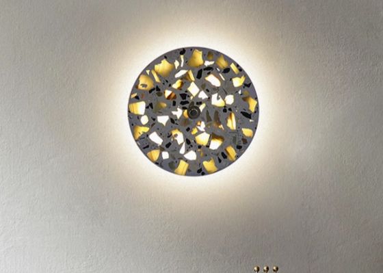 Simple morroco lighting marble bulb wall lamp for home decoration