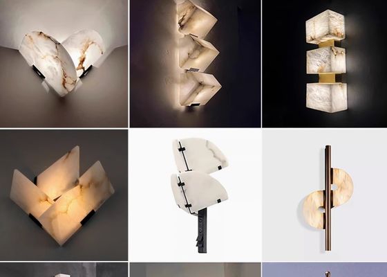 Marble Lamp for Home Decoration Simple Morroco Lighting Marble Bulb Wall Lamp with Certification Inspection
