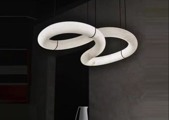 Marble Lamp For Home Decoration Lighting Leather Chandelier For Villa And Project