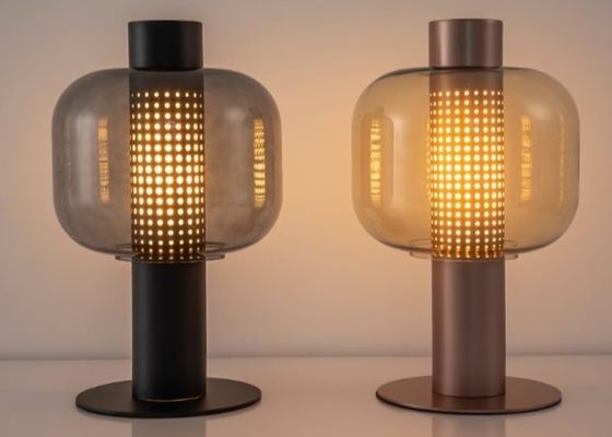 Modern Light Design Nordic Corner Standing Glass Table Lamp For Living Room