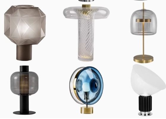 Modern Light Design Nordic Corner Standing Glass Table Lamp For Living Room