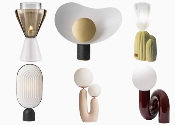 Modern Light Design Nordic Corner Standing Glass Table Lamp For Living Room