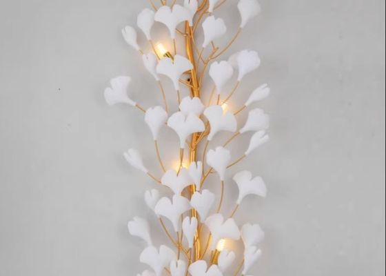 Hotel Elegant Magnolia Flower Ceramic Wall Lamp