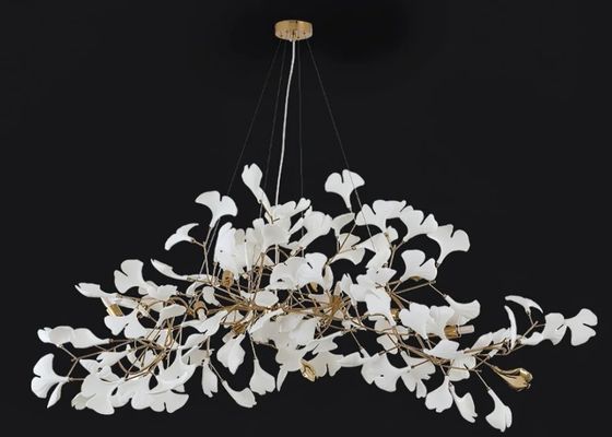 Project Chandelier Living Room Dining Room Lamp Light Luxury Leaf Villa Chandelier