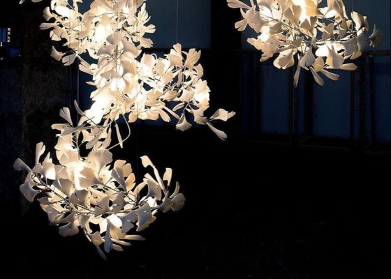 Project Chandelier Living Room Dining Room Lamp Light Luxury Leaf Villa Chandelier