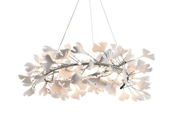 Project Chandelier Living Room Dining Room Lamp Light Luxury Leaf Villa Chandelier