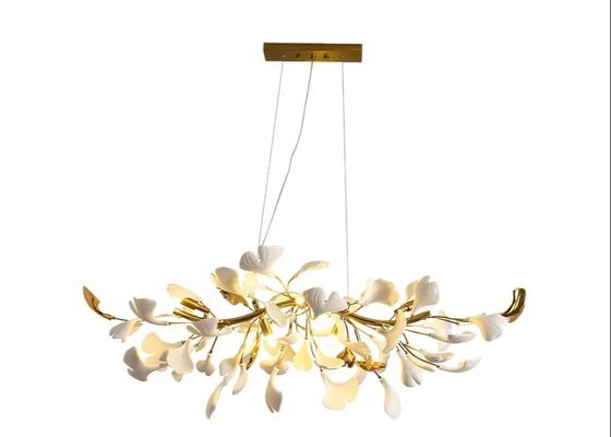 Project Chandelier Living Room Dining Room Lamp Light Luxury Leaf Villa Chandelier