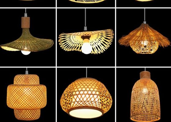 Bamboo Chandelier For Project Rattan Chandelier Retro Art Homestay Tea Room Living Room Bar Rattan Lamp