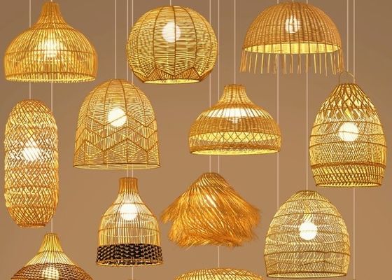 Bamboo Chandelier For Project Rattan Chandelier Retro Art Homestay Tea Room Living Room Bar Rattan Lamp