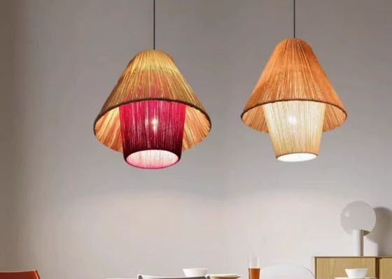 Bamboo Chandelier For Project Rattan Chandelier Retro Art Homestay Tea Room Living Room Bar Rattan Lamp