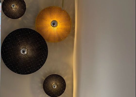 BAMBOO WALL LAMP FOR PROJECT RATTAN WALL LIGHT RETRO ART HOMESTAY TEA ROOM LIVING ROOM BAR RATTAN LAMP