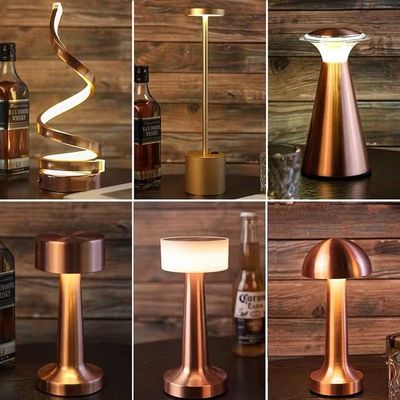 Bedside Led Table Lamps Touch Dimming Usb Rechargeable Night Table Lamp For Bar Restaurant