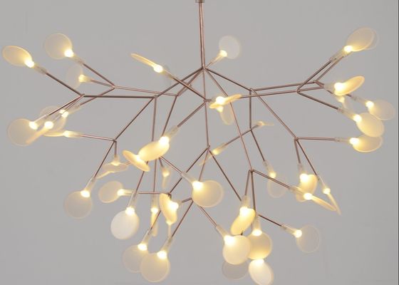 Modern Restaurant  Pendant Lamp Bedroom Lighting Suspension Tree Branch Led Hanging Lamp Firefly Chandelier