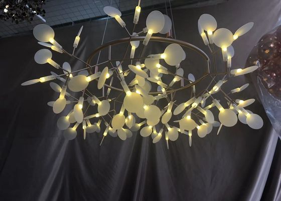 Modern Restaurant  Pendant Lamp Bedroom Lighting Suspension Tree Branch Led Hanging Lamp Firefly Chandelier