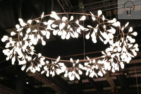 Modern Restaurant  Pendant Lamp Bedroom Lighting Suspension Tree Branch Led Hanging Lamp Firefly Chandelier