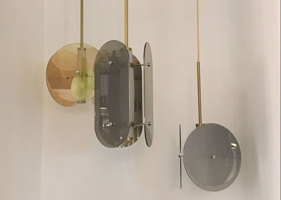 Modern simple bottle glass hanging pendant lamps creative e27 ceiling chandelier lights hotel decor pendant light