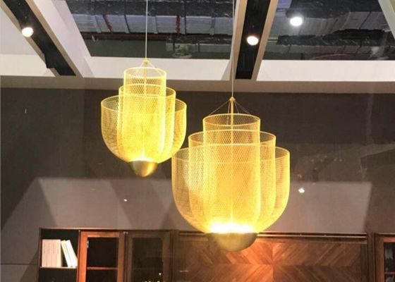Creative modern gold metal ceiling chandelier art decor hanging lamps led pendant light