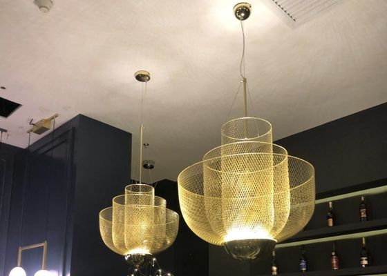 Creative modern gold metal ceiling chandelier art decor hanging lamps led pendant light