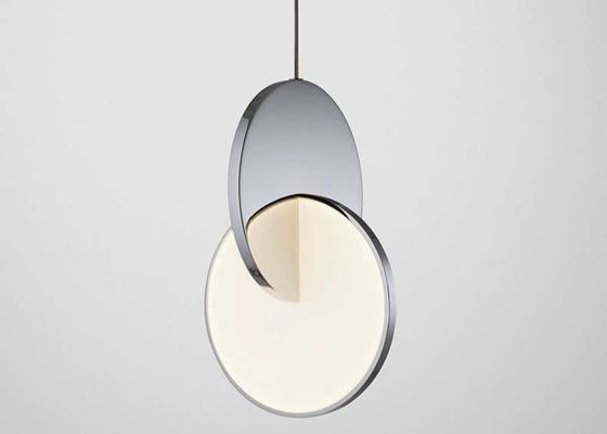 Modern led metal drop pendant lighting fixtures indoor mirror ceiling chandelier living room decor pendant lamp