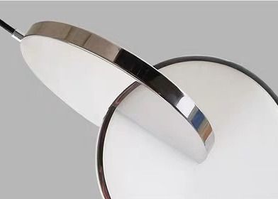 Modern led metal drop pendant lighting fixtures indoor mirror ceiling chandelier living room decor pendant lamp