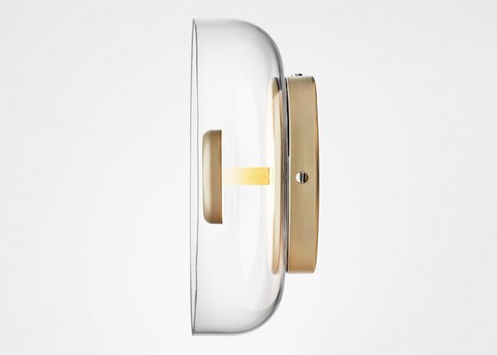 Modern Wall  Indoor Led Bedside Hotel  Gold Small Glass Wall Lamp