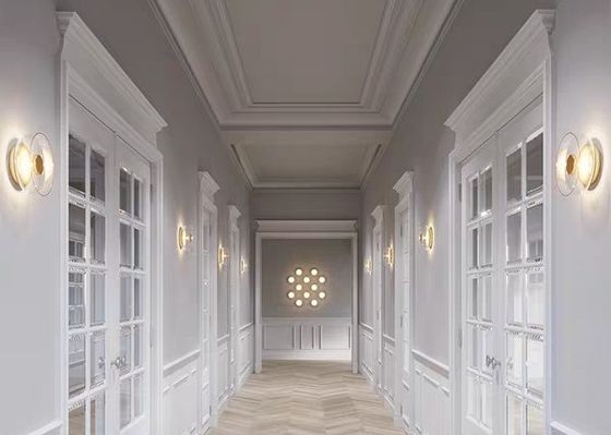 Modern Wall  Indoor Led Bedside Hotel  Gold Small Glass Wall Lamp