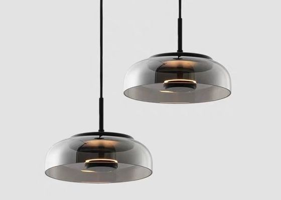 Modern Simple  Indoor Led Bedside Hotel  Gold Small Glass Pendant Lamp