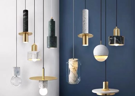 Colorful  Home Bedroom Led Pendant Ceiling Lights Cement Suspended  Pendant Lamp