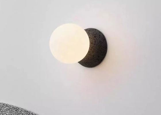 Pink And White Painting Simple Nordic Mordern Light Ball Chandelier Led Cement Wall Lamp Light Glass Balls