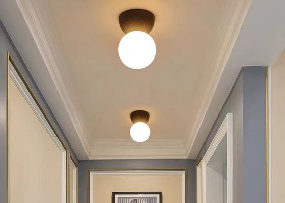 Pink And White Painting Simple Nordic Mordern Light Ball Chandelier Led Cement Wall Lamp Light Glass Balls