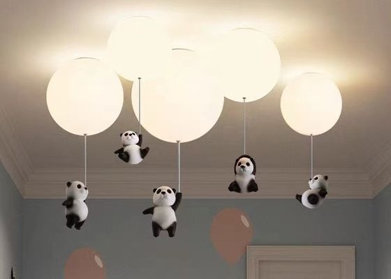 Romantic Kids Children Bed Room Pendant Light Colourful Glass Balloon Led Ceiling  Lamp