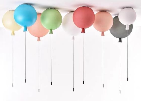 Kids Children Bed Room Pendant Light Colourful Glass Balloon Led Ceiling  Lamp
