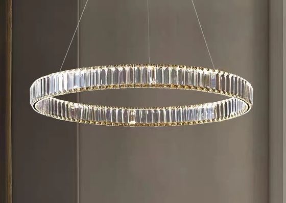 Modern decorative lamp product combination chandelier round ring lighting crystal led chandelier
