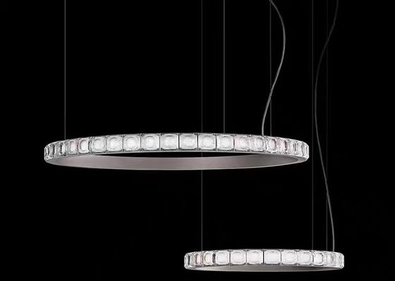 Decorative Lamp Led Chandelier Round Ring Lighting Large Modern Crystal Chandelier