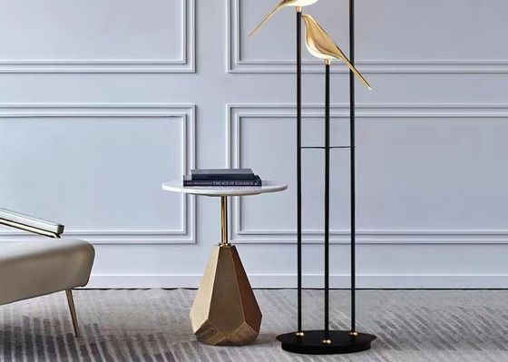 Modern Luxury Gold Table Lamp For Hotel Home Living Room Decoration Desk Light With Bird Shape