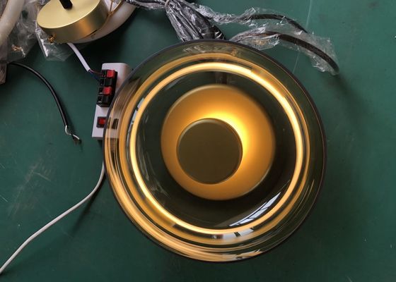 Modern Wall  Indoor Led Bedside Hotel  Gold Small Glass Wall Lamp