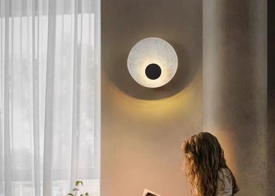 Decorative Luxury Stair Lamp Round shade Led Moon Wall Lamp For Hotel