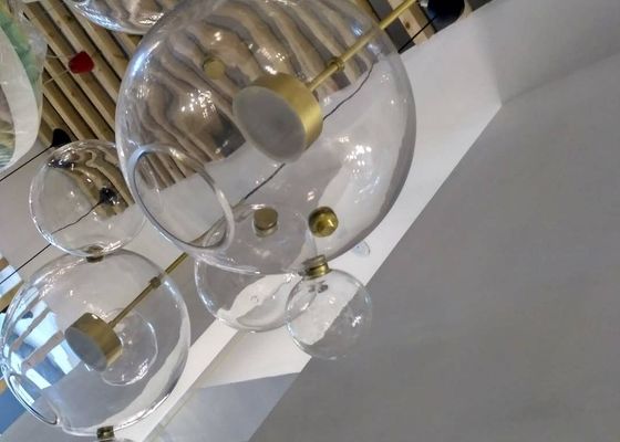 Wholesale Price Modern Lamp Milk Glass Golden Chandelier Pendant Light For Home Restaurant