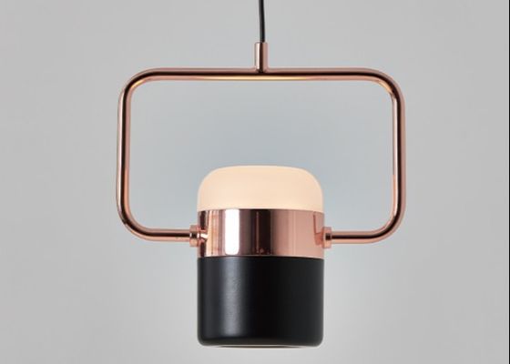 Led Pendant Lights Plated Rose Gold  Iron Small Hanging Lamps Dining Room Bedroom Light Fixture