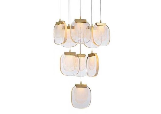 Modern Hotel Lobby Villa Decoration Pendant Light Custom Large Project Luxury LED Crystal Chandelier