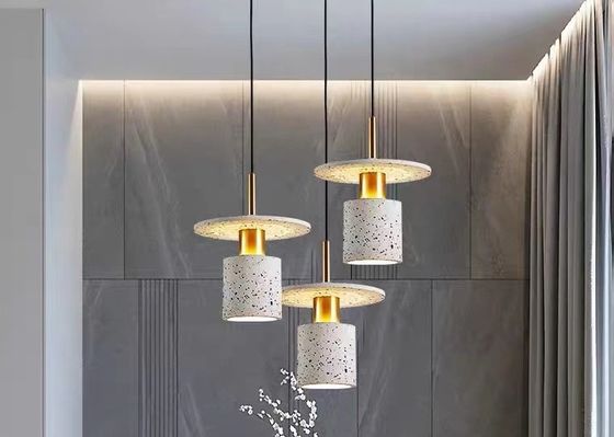 Decoration Led Kitchen Cement Hanging Lamp E27 Restaurant Concrete Resin Pendant Lamp Fixture
