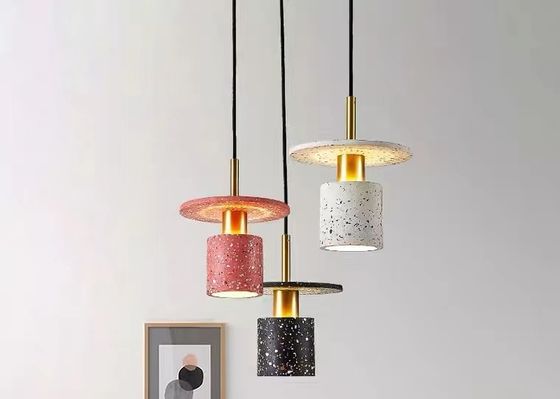 Decoration Led Kitchen Cement Hanging Lamp E27 Restaurant Concrete Resin Pendant Lamp Fixture