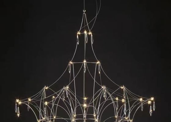 Good Quality Ceiling Handmade lampshade Hanging Lighting Modern Kitchen LED Pendant Chandelier