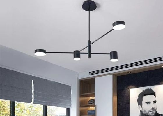 6 Heads Suspension Lighting Black Brass Home dimmable led pendant lights