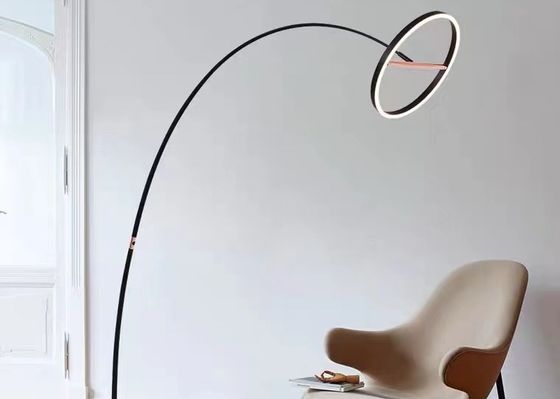 Elegant Home Decor Contemporary Gold Luxury Long Led Simple Floor Lamp For Bedroom