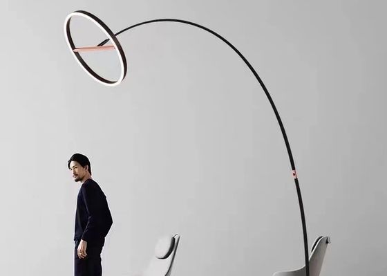 Elegant Home Decor Contemporary Gold Luxury Long Led Simple Floor Lamp For Bedroom