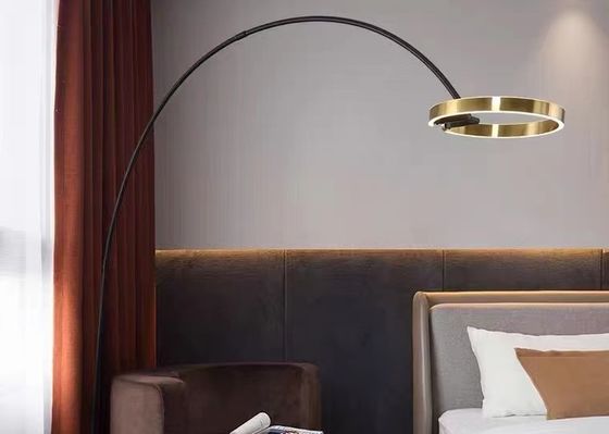 Nordic Fishing Circle Bedside Sofa Modern Gold led Bedroom Floor Lamp